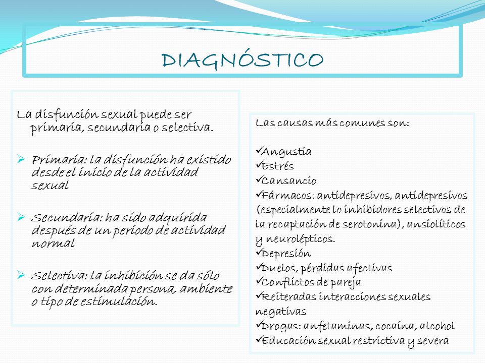 ejemplo de disfunción sexual adquirida ejemplo de disfunción sexual adquirida